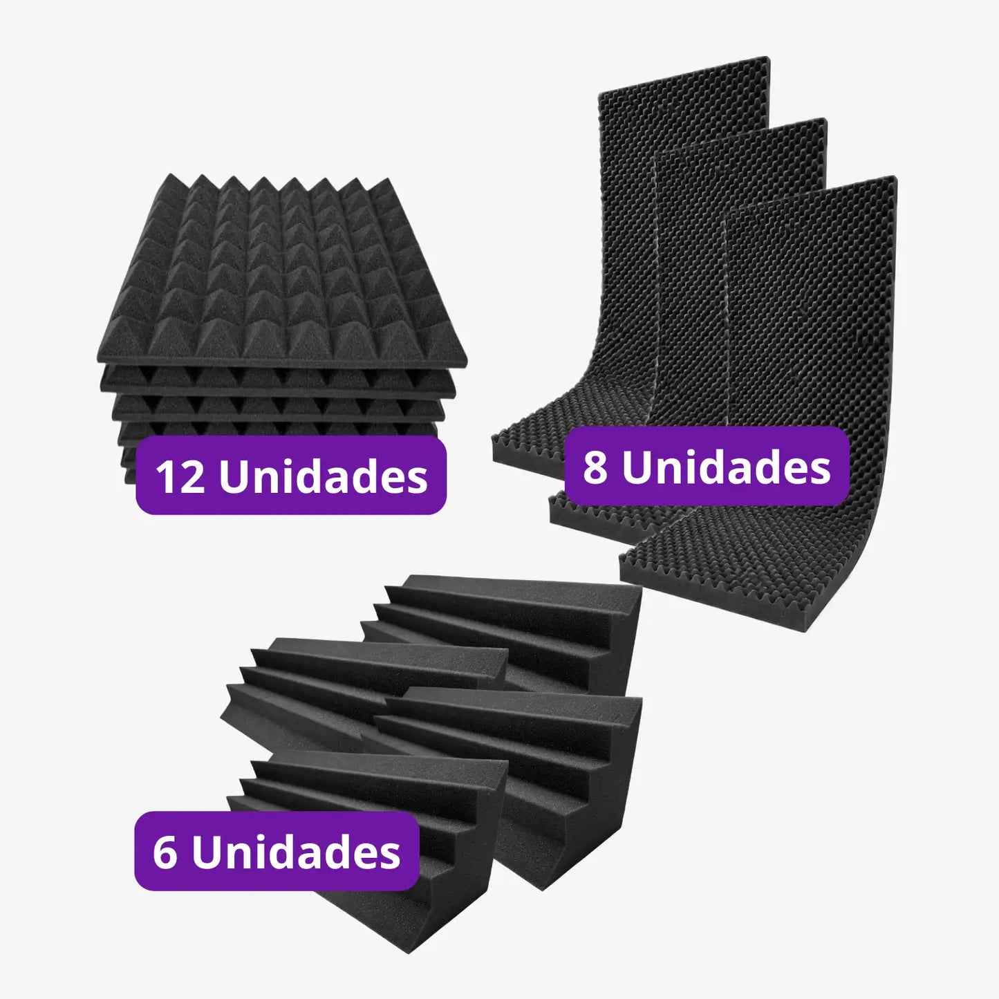 Pack Espuma Acústica + Nube de Techo + Trampas para Graves — Habitación 3x4m Nivel Avanzado