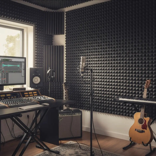 espuma acustica piramide estudio