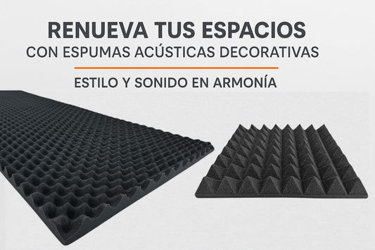 Renueva tus espacios con espumas acústicas decorativas: estilo y sonido en armonía