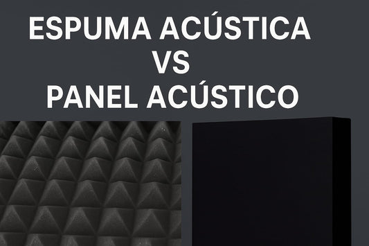 🧱 Espuma acústica vs panel acústico: diferencias, ventajas y usos