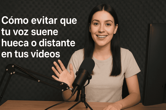 Cómo evitar que tu voz suene hueca o distante en tus videos