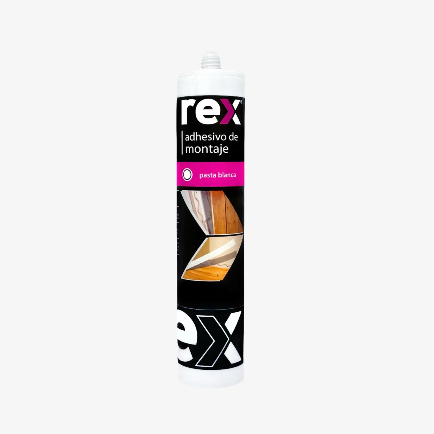 adhesivo de montaje REX 300ml cartucho pistola calafatera