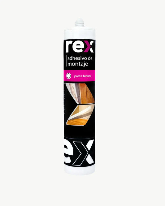 adhesivo de montaje REX 300ml cartucho pistola calafatera