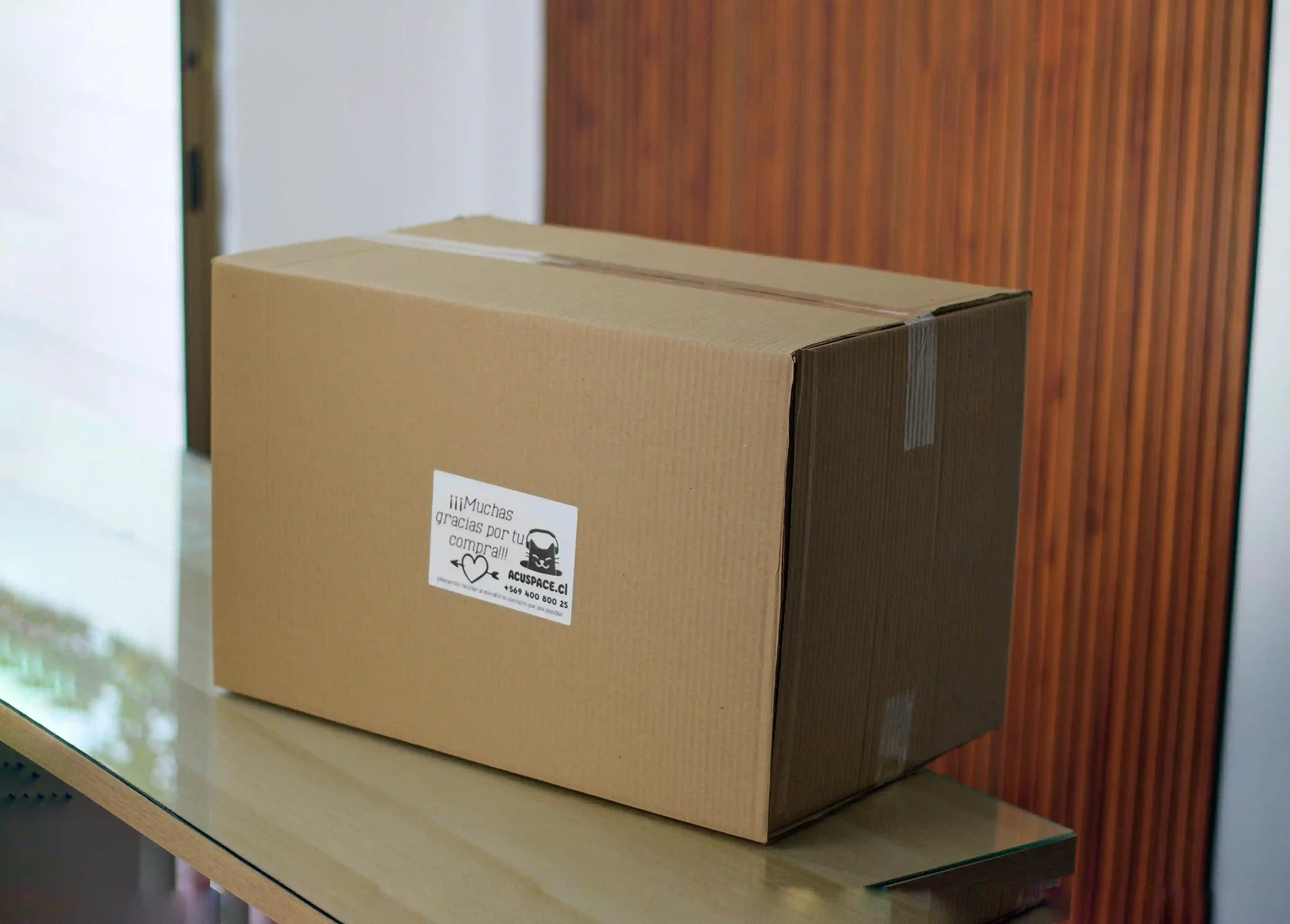 caja de embalaje acuspace envio