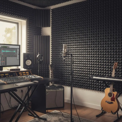 espuma acustica piramide estudio