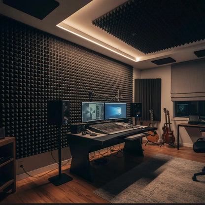 espuma acustica piramide pared